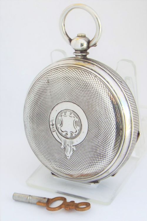 fig 1. An antique silver Buren pocket watch, circa 1910s.