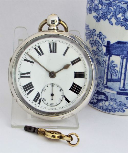 Antique Silver Lancashire Watch Company Pocket Watch.