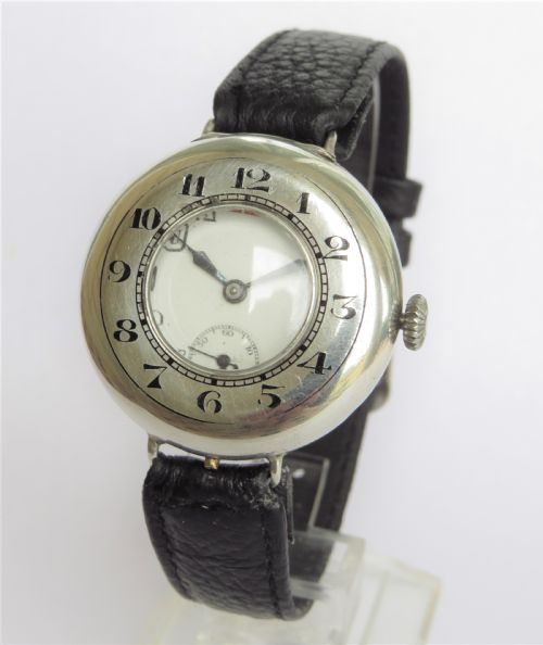 Gents Silver Marvin Half Hunter Trench Watch, 1916