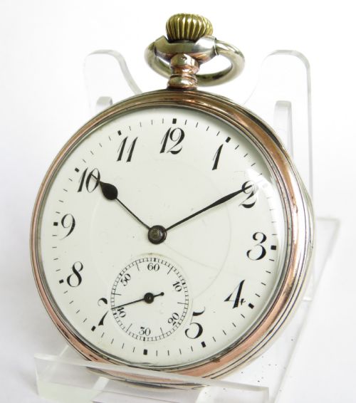 Antique Swiss Silver Pocket Watch