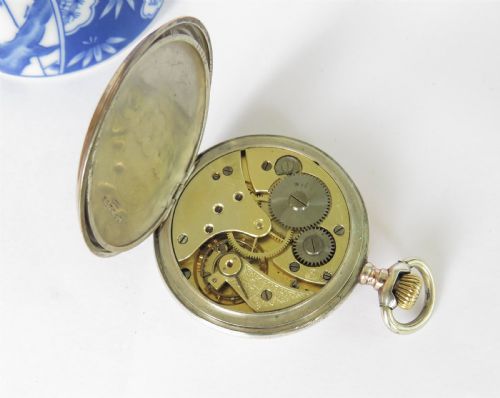 fig 1. Antique Swiss silver pocket watch