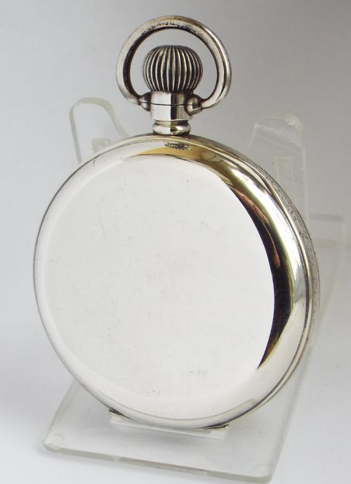 fig 1. Antique 1920s silver H Samuel pocket watch.