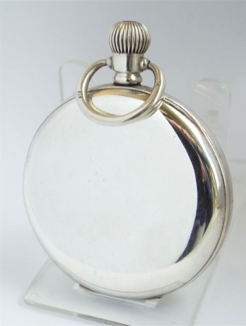 fig 1. Antique silver Waltham Traveler pocket watch, 1919.