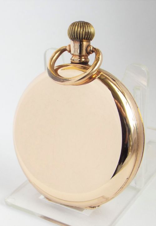 fig 1. Antique 1909 Waltham Traveler pocket watch.