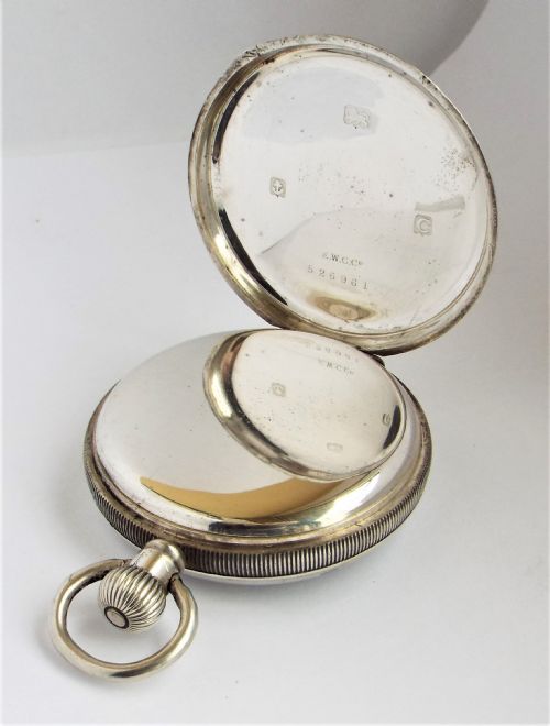 fig 2. A vintage 1920s silver pocket watch by James Walker of London.