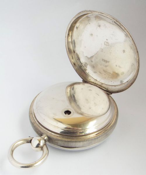 fig 2. Antique 1902 silver Waltham pocket watch.