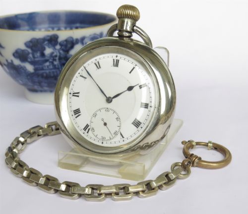 Antique Chunky Syren Pocket Watch and Albert