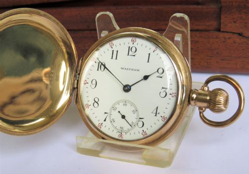 Antique 1903 Waltham Full Hunter Pocket Watch