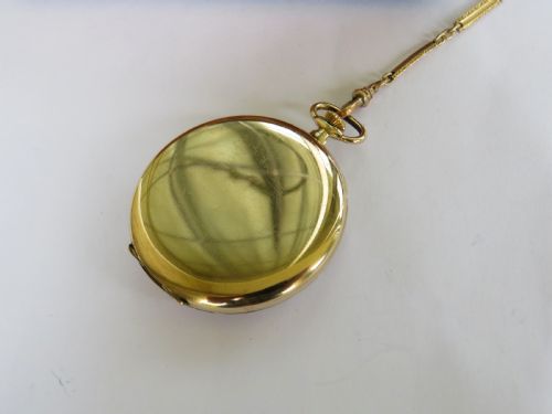 fig 1. Art Deco Tempo pocket watch and chain