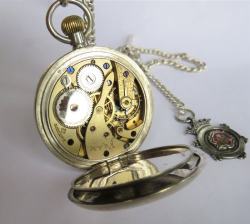 fig 3. Antique silver Fram pocket watch by Henri Liengme