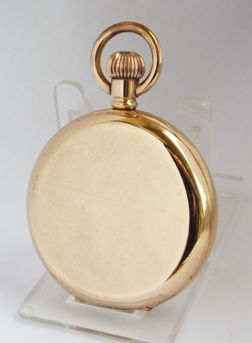 fig 2. A vintage 1920s Swiss half hunter pocket watch.