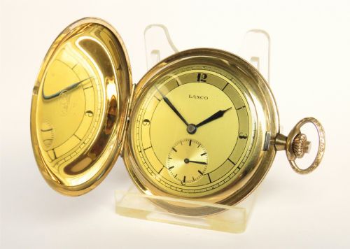 1930s Lanco Art Deco Pocket Watch, Super Condition