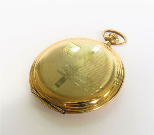 fig 1. 1930s Lanco Art Deco pocket watch, super condition