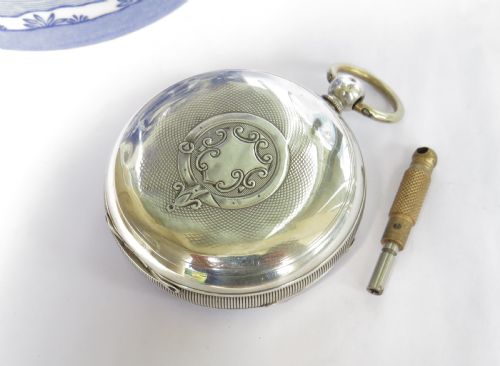 fig 1. Antique silver pocket watch, Mercer, Coventry