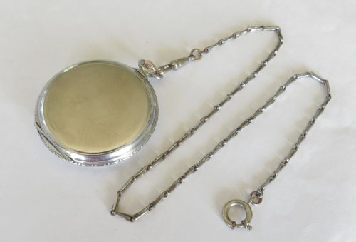 fig 2. 1920s Omega pocket watch and chain