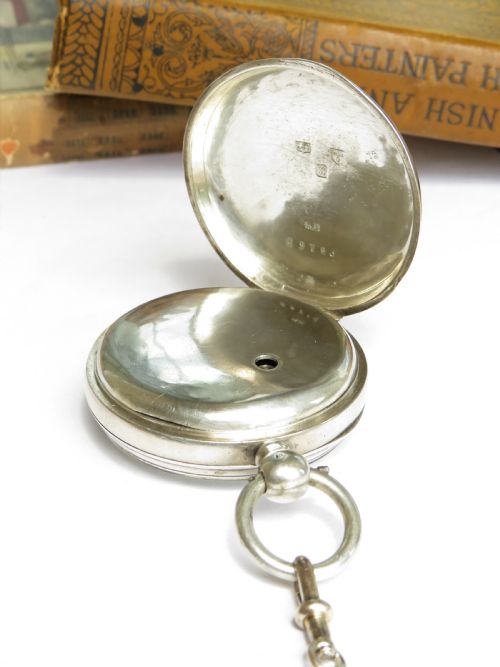 fig 3. Antique silver Waltham Ellery pocket watch, 1874