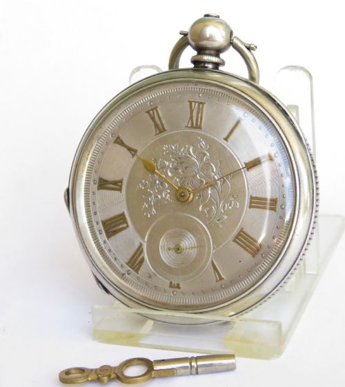 Antique Silver Pocket Watch, Circa 1900