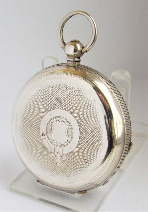 fig 1. Antique silver Buren pocket watch, circa 1910s.