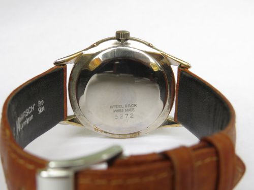 fig 1. Gents 1950s triple date wrist watch