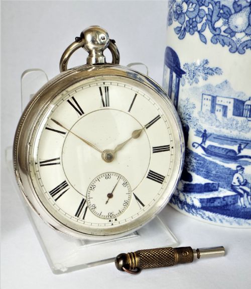 An Antique 1879 Silver Waltham Pocket Watch.