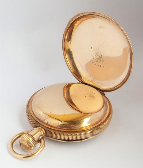 fig 2. Large antique 1886 Waltham pocket watch.