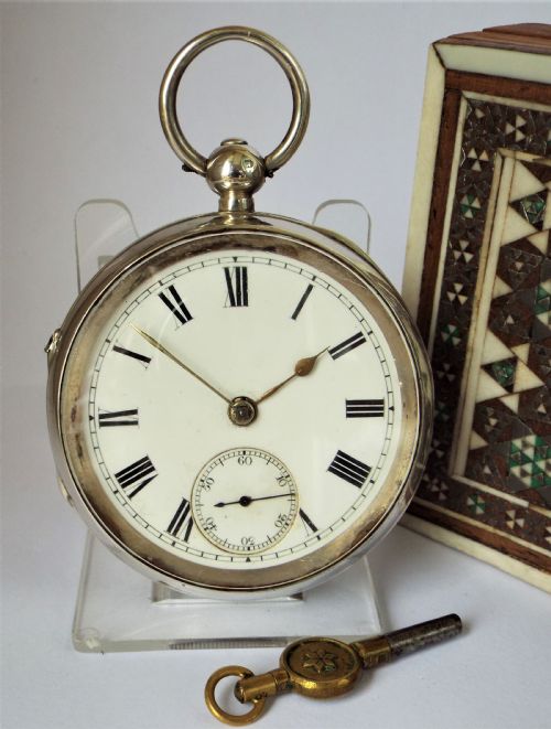 Antique Silver Lancashire Watch Company Pocket Watch.
