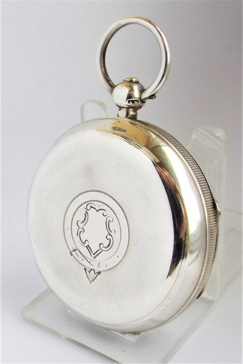 fig 1. Antique silver Lancashire Watch Company pocket watch.