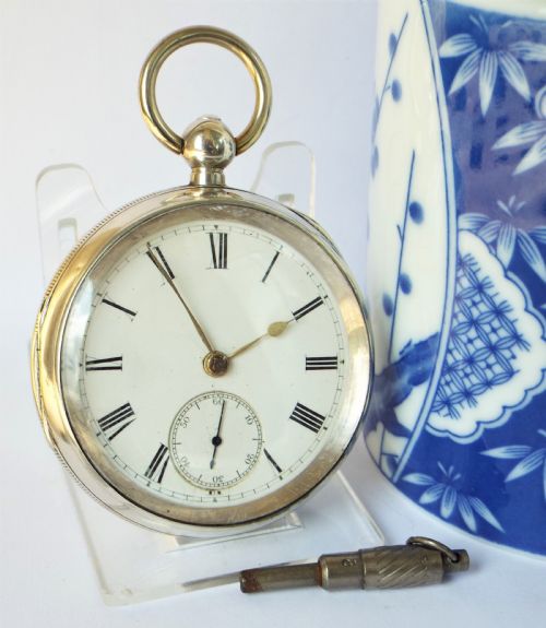 Antique Silver Lancashire Watch Company Pocket Watch.