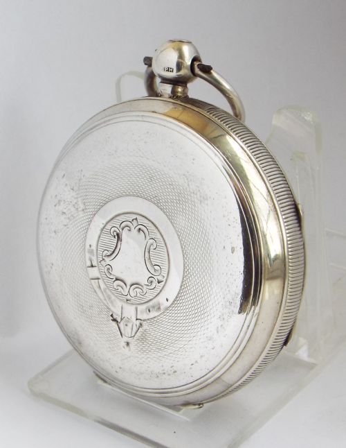 fig 1. Antique silver Lancashire Watch Co pocket watch retailed by Burnand Booth Sheffield