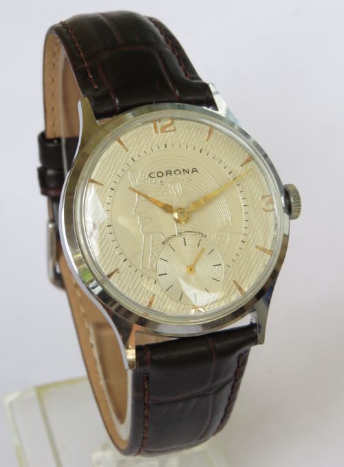 fig 1. Gents Corona wrist watch, circa 1960