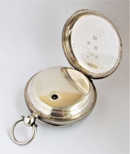 fig 2. An antique 1919 silver Waltham pocket watch.