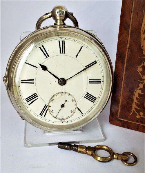 Antique 1902 English Silver Pocket Watch