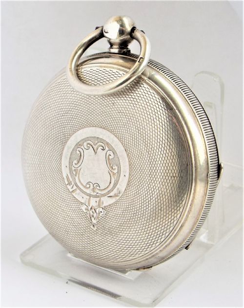 fig 1. Antique 1902 English silver pocket watch