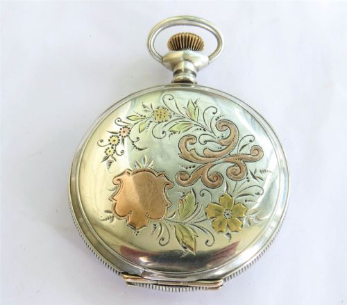 fig 2. Silver Waltham Riverside Hunter Pocket Watch, 1903