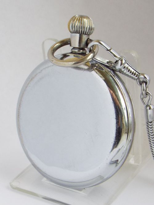 fig 1. A vintage 1930s H Samuel Acme lever pocket watch & chain.