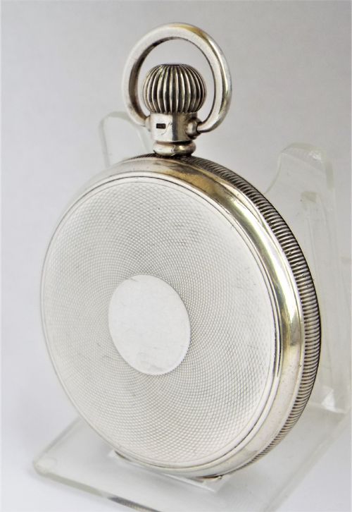 fig 1. Antique 1920s silver Cyma pocket watch retailed by James Wadsworth