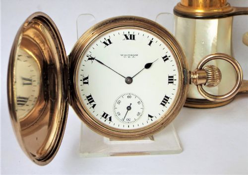 Antique Waltham Full Hunter Pocket Watch, 1919.