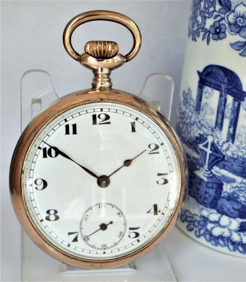 A 1920s Junghans Silver Galonne Cased Pocket Watch