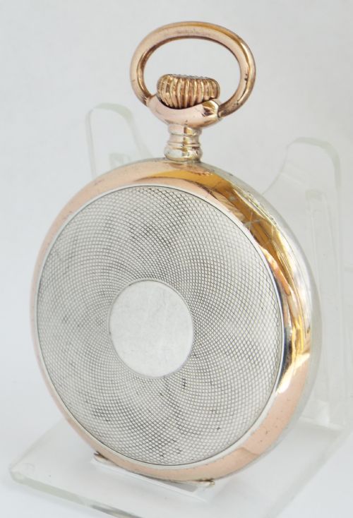 fig 1. A 1920s Junghans silver galonne cased pocket watch