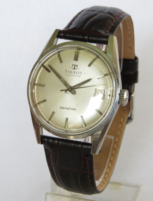 fig 1. Gents Tissot Visodate Seastar wrist watch, 1961