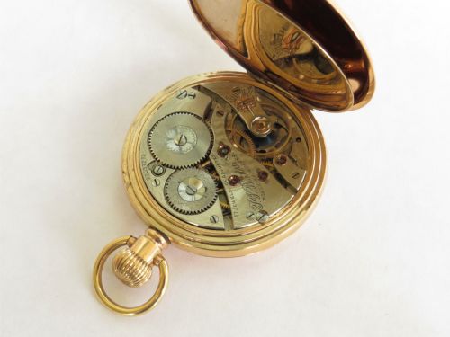 fig 1. Waltham Bartlett full hunter pocket watch, 1918