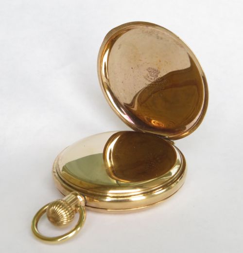 fig 2. Waltham Bartlett full hunter pocket watch, 1918