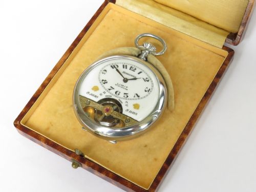 1920s Hebdomas Pocket Watch from Limit of Switzerland