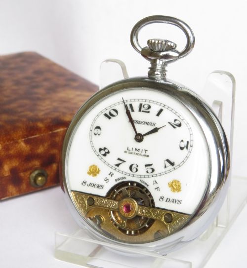fig 2. 1920s Hebdomas pocket watch from Limit of Switzerland