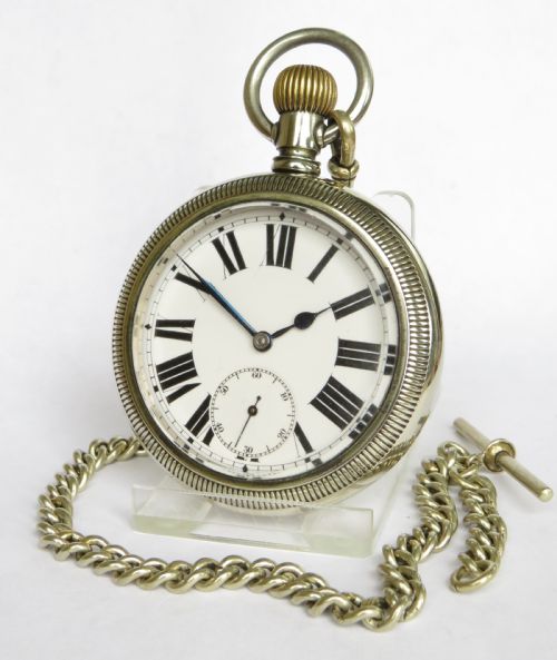 Chunky Antique Omega Pocket Watch and Chain