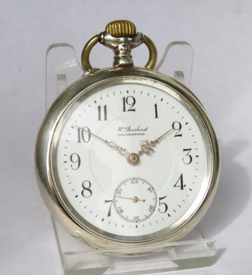fig 1. Antique silver Faverges pocket watch