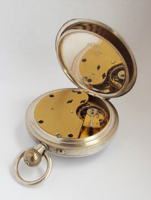 fig 3. Antique silver Rotherhams pocket watch, 1899.