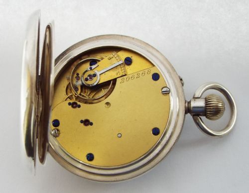 fig 4. Antique silver Rotherhams pocket watch, 1899.