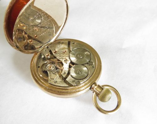 fig 2. Antique Waltham railroad grade pocket watch