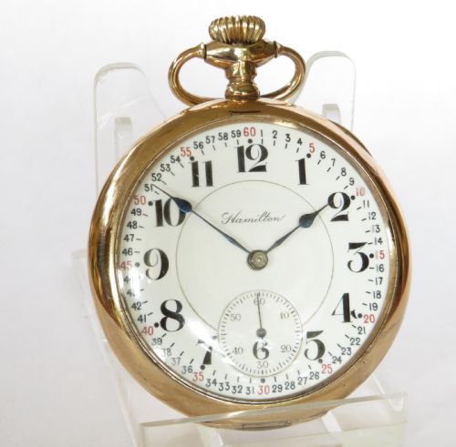 fig 1. 1915 Hamilton railroad pocket watch